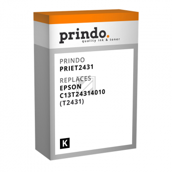 Prindo Tintenpatrone schwarz HC (PRIET2431) ersetzt T2431
