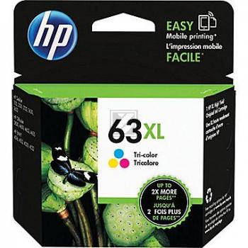 HP Tintendruckkopf cyan/gelb/magenta HC (F6U63AN, 63XL)