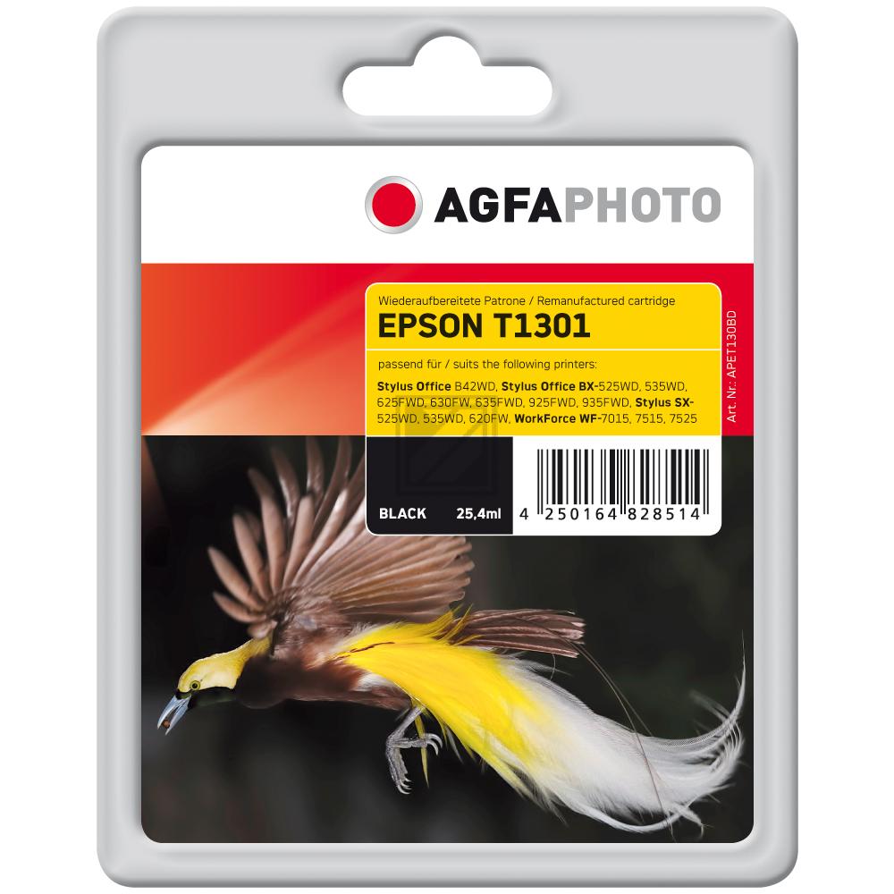 Agfaphoto Tintenpatrone schwarz (APET130BD) ersetzt T1301