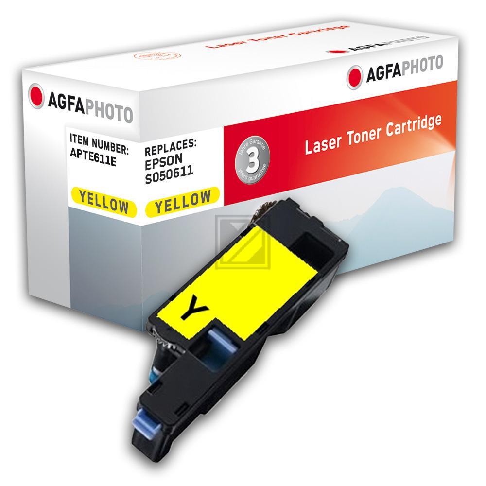 Agfaphoto Toner-Kartusche gelb (APTE611E) ersetzt 0611