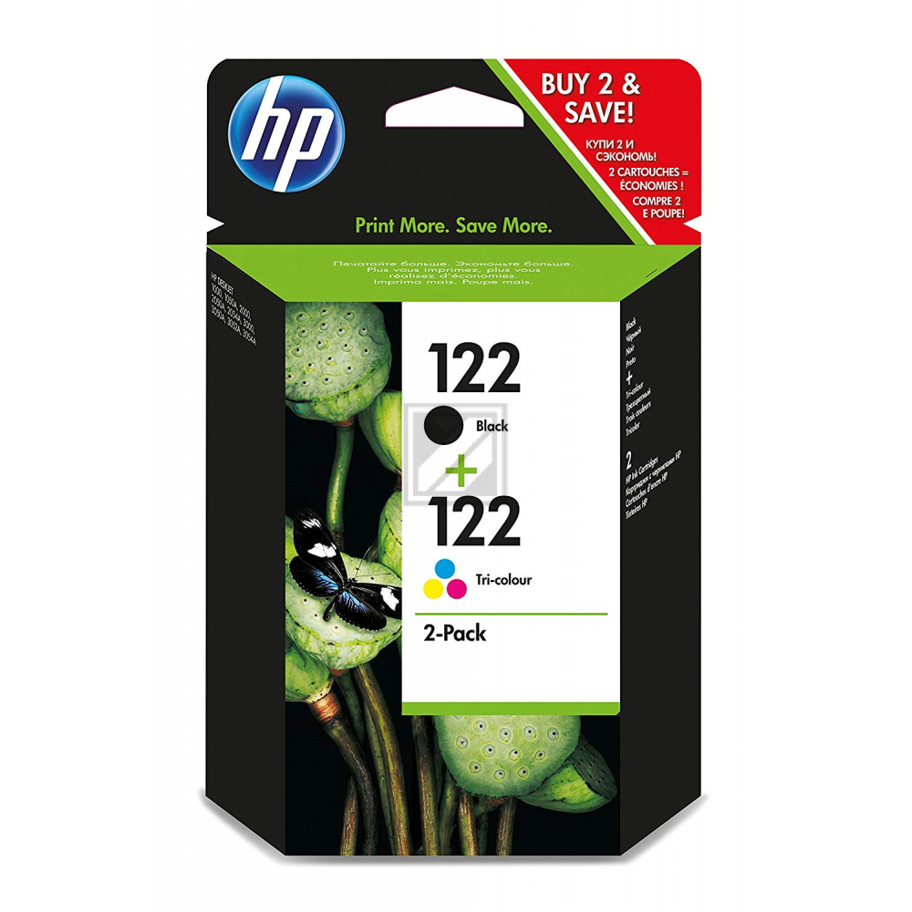 HP Tintendruckkopf cyan/gelb/magenta, schwarz (CR340HE, 122)