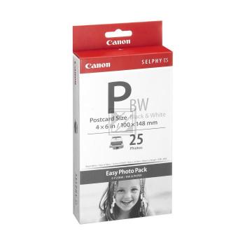 Canon Tintenpatrone + Papier schwarz/weiß (1251B001, E-P25BW)