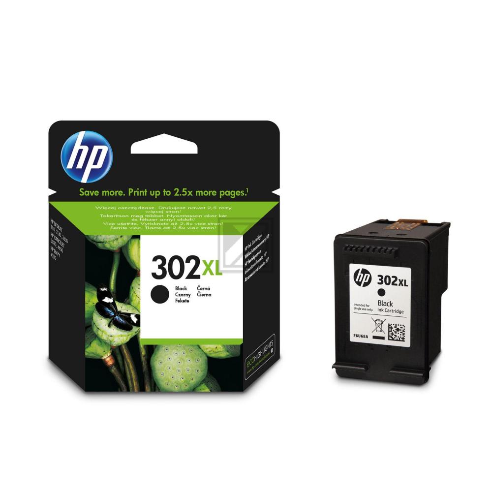 HP Tintendruckkopf schwarz HC (F6U68AE#301, 302XL)