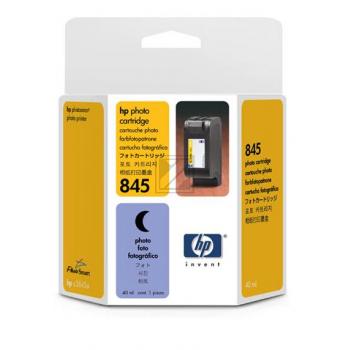 HP Tintendruckkopf Purple Moon schwarz/cyan/light cyan (C3845A, 845)