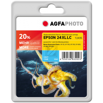 Agfaphoto Tintenpatrone cyan light HC (APET243LCD) ersetzt T2435