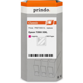 Prindo Tintenpatrone (Classic) magenta HC (PRIET3593) ersetzt 35XL