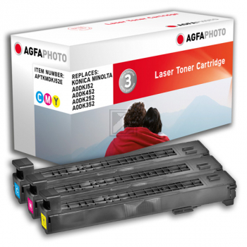 Agfaphoto Toner-Kit gelb, magenta, cyan HC (APTKMDKJ52E) ersetzt A0DKJ52