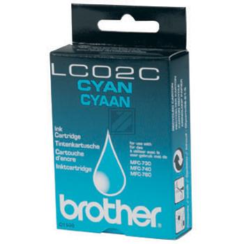 Brother Tintenpatrone cyan (LC-02C)