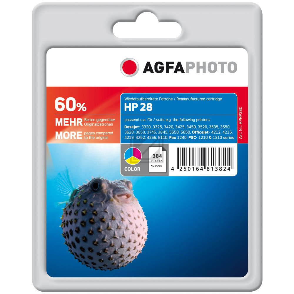 Agfaphoto Tintendruckkopf cyan/gelb/magenta (APHP28C) ersetzt 28