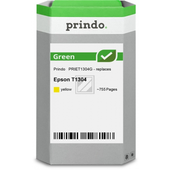 Prindo Tintenpatrone (Green) gelb HC (PRIET1304G) ersetzt T1304