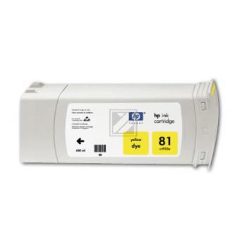 HP Tintenpatrone 3 x gelb (C5069A, 81)