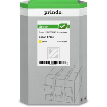 Prindo Tintenpatrone (Green) gelb HC (PRIET7904G) ersetzt T7904