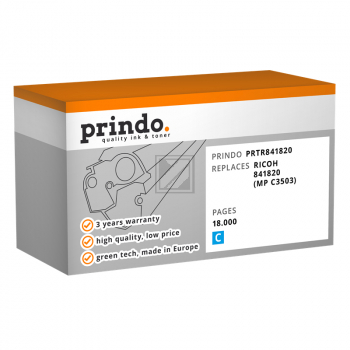 Prindo Toner-Kit cyan (PRTR841820) ersetzt 841820