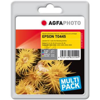Agfaphoto Tintenpatrone gelb, magenta, schwarz, cyan HC (APET044SETD) ersetzt T043