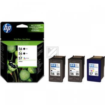 HP Tintendruckkopf cyan/gelb/magenta, 2 x schwarz HC (SD399AE, 56, 57)