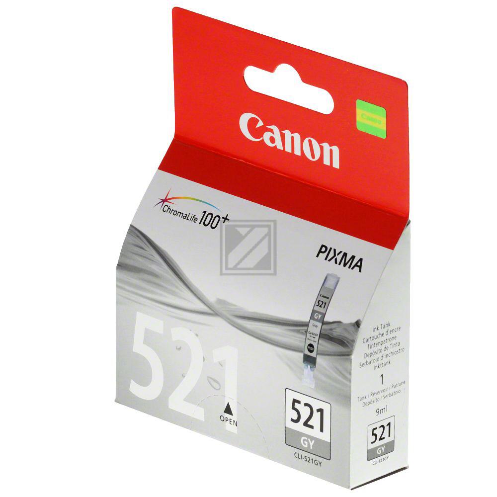 Canon Tintenpatrone grau (2937B001AA, CLI-521GY)