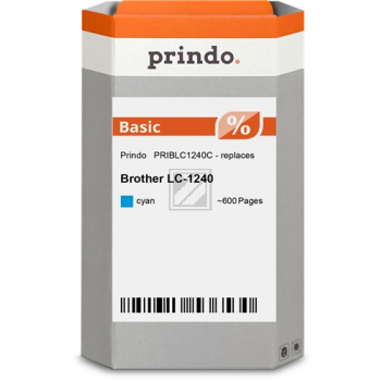 Prindo Tintenpatrone (Basic) cyan (PRIBLC1240C) ersetzt LC-1240C