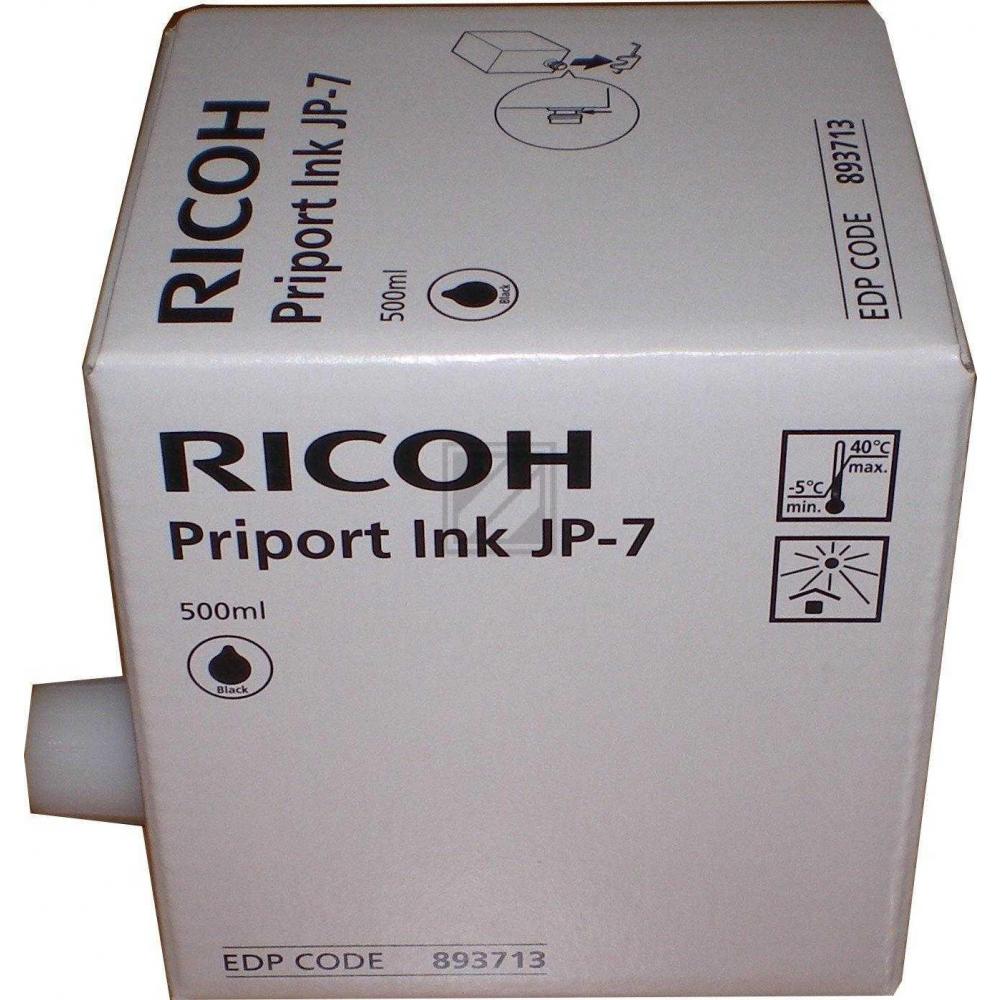 Ricoh Tintenpatrone schwarz (893713, JP-7)