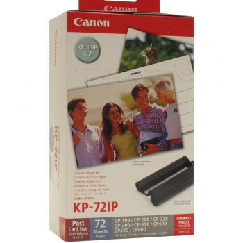 Canon Thermo-Transfer-Rolle weiß farbig 72 Blatt (0807B001AA, KP-72IP)