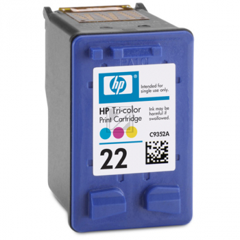 HP Tintendruckkopf cyan/gelb/magenta (C9352AN#140, 22)