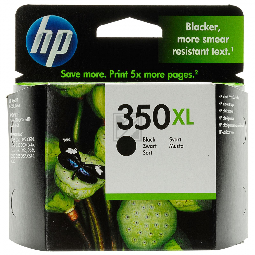 HP Tintendruckkopf schwarz HC (CB336EE#ABE, 350XL)