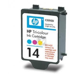 HP Tintenpatrone cyan/gelb/magenta (C5010AE, 14)