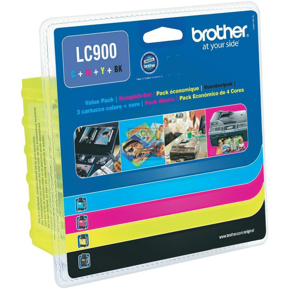 Brother Tintenpatrone gelb, magenta, schwarz, cyan (LC-900U6)