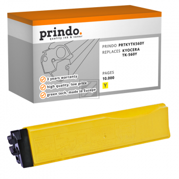 Prindo Toner-Kit gelb (PRTKYTK560Y) ersetzt TK-560Y