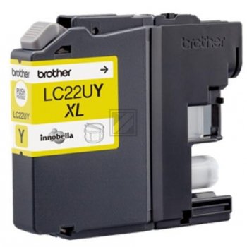 Brother Tintenpatrone gelb HC (LC-22UYBP)