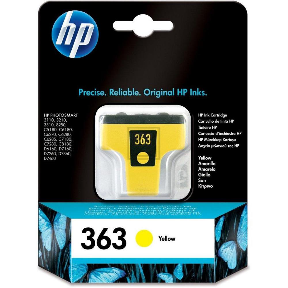 HP Tintenpatrone gelb (C8773EE#BA1, 363)