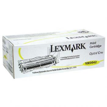 Lexmark Toner-Kartusche gelb (10E0042)