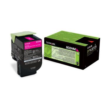 Lexmark Toner-Kit Return magenta HC plus (80C2HM0, 802HM)