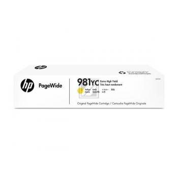 HP Tintenpatrone Contract (nur für Vertragskunden) gelb HC plus (L0R19YC, 981YC)