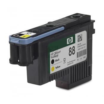 HP Tintendruckkopf schwarz/gelb (C9381A, 88)