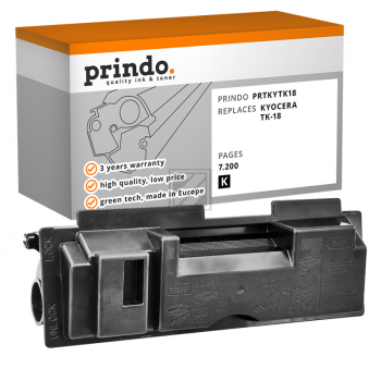 Prindo Toner-Kit schwarz (PRTKYTK18) ersetzt TK-18