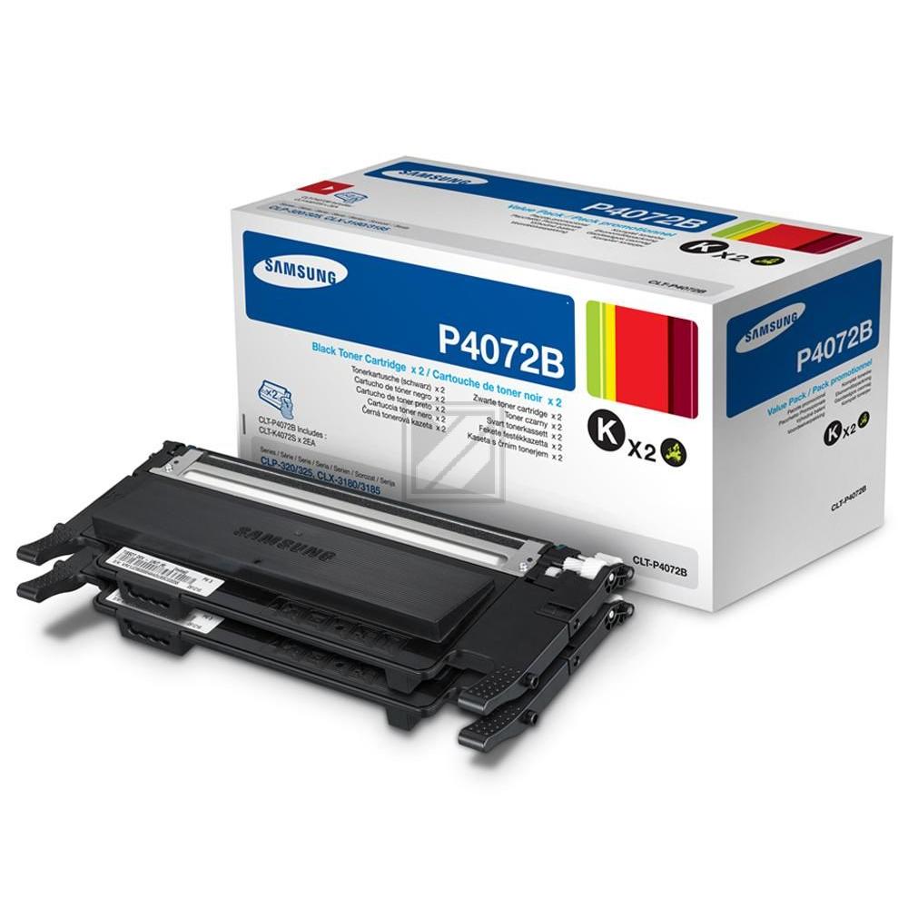 Samsung Toner-Kartusche 2 x schwarz (CLT-P4072B, P4072B)