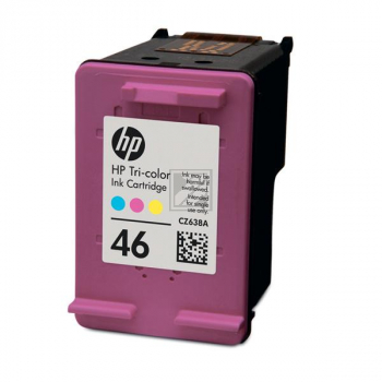 HP Tintendruckkopf cyan/gelb/magenta (CZ638AE#BFW, 46)