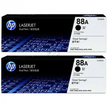 HP Toner-Kartusche 2 x schwarz SC (CC388AD, 88AD)