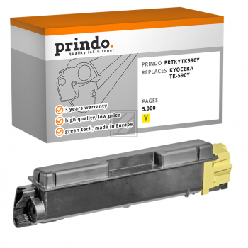 Prindo Toner-Kit gelb (PRTKYTK590Y) ersetzt TK-590Y
