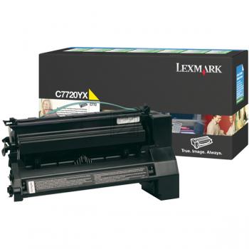 Lexmark Toner-Kartusche Prebate gelb HC plus (C7720YX)