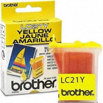 Brother Tintenpatrone gelb (LC-21Y)