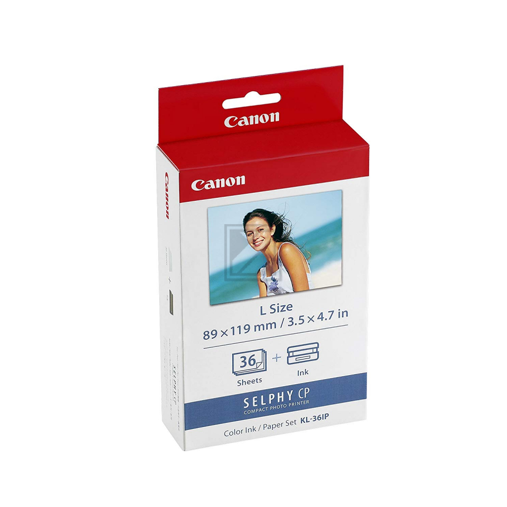 Canon Tintenpatrone + Papier farbig (7738A001AA, KL-36IP)