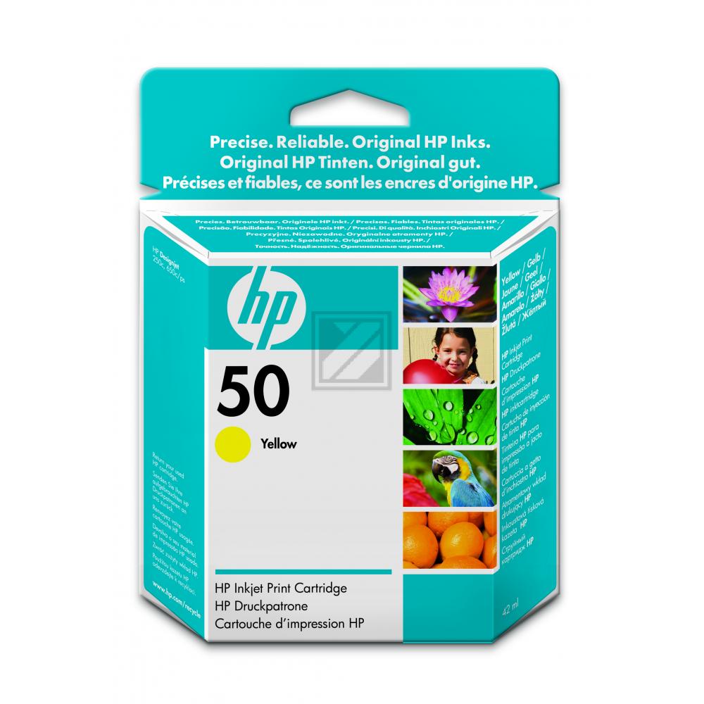 HP Tintendruckkopf gelb (51650YE, 50)