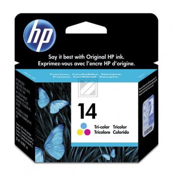 HP Tintenpatrone cyan/gelb/magenta (C5010AE, 14)