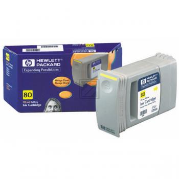 HP Tintenpatrone gelb (C4873A, 80)