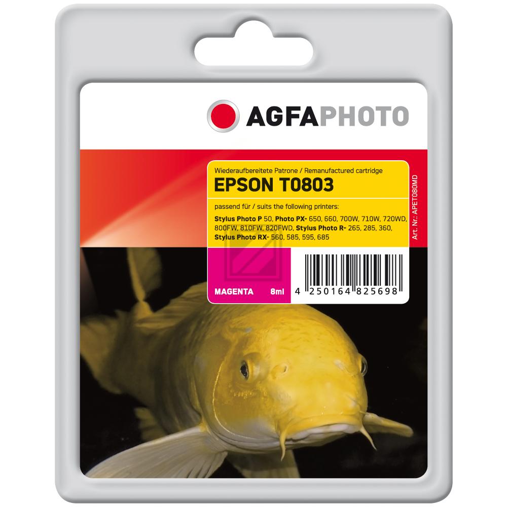 Agfaphoto Tintenpatrone magenta (APET080MD) ersetzt T0803