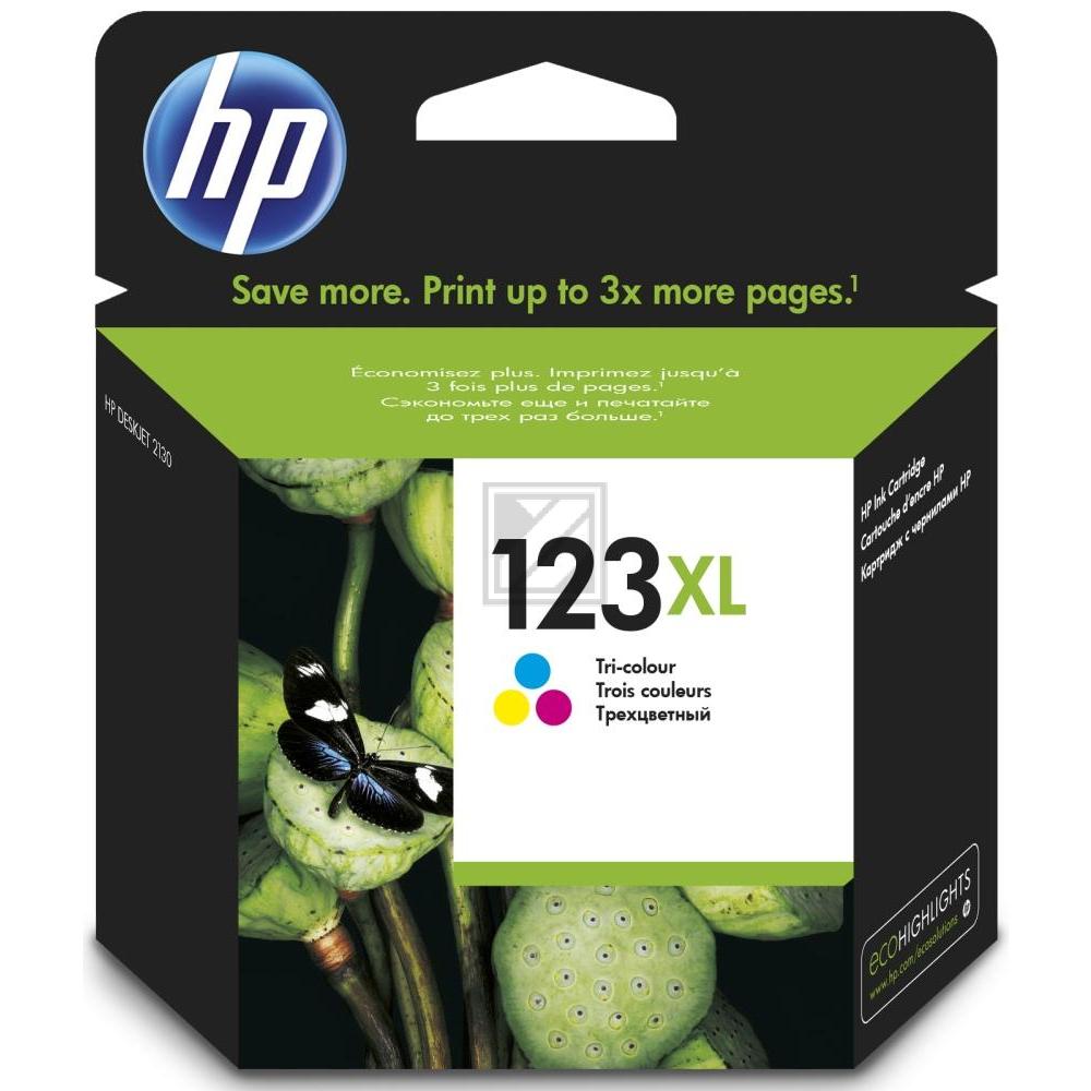 HP Tintendruckkopf cyan/gelb/magenta HC (F6V18AE, 123XL)