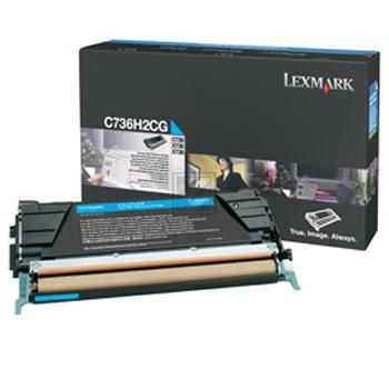 Lexmark Toner-Kartusche cyan HC (C736H2CG)