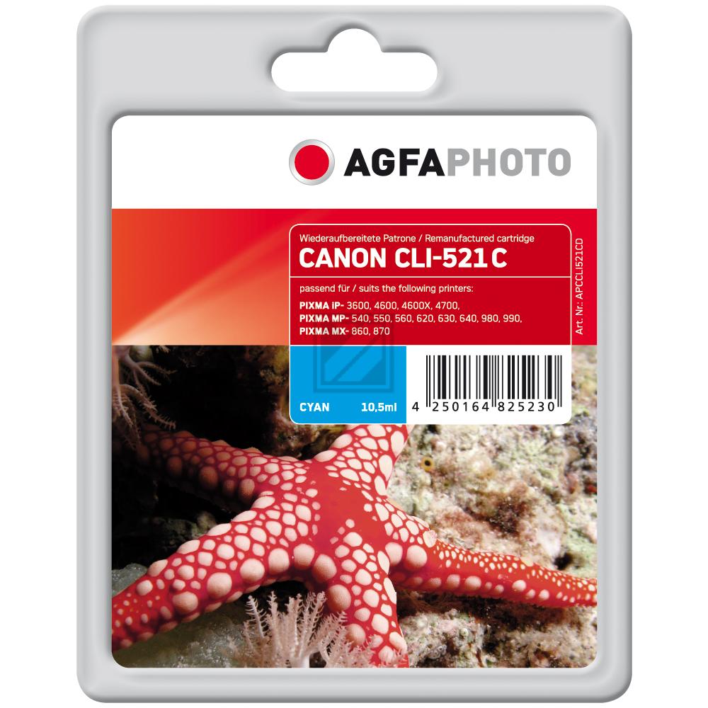Agfaphoto Tintenpatrone cyan (APCCLI521CD) ersetzt CLI-521C
