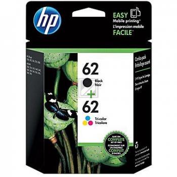 HP Tintendruckkopf cyan/gelb/magenta, schwarz (N9H64FN, 62)